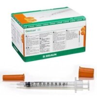 Bơm tiêm Insulin Braun 40IU / 100Iu cam/ đỏ tiểu đường