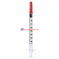 Bơm Tiêm Insulin Cho Người Tiểu Đường Braun Omnican 1ml/40 I.U Màu đỏ - Y Khoa Thông Minh