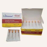 Bơm tiêm Insulin – Tân Hiếu, hộp 100 bơm tiêm tiểu đường