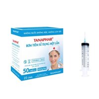 Bơm Tiêm Sử Dụng 1 LẦN 50ml (hộp 25 chiếc)