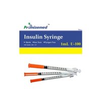Bơm tiêm tiểu đường Promisemed các cỡ, Bơm tiêm Insulin [hộp 100 chiếc]