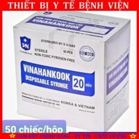 BƠM TIÊM VINAHANKOOK 20CC (hộp 50 cái) TIỆT TRÙNG CÁI 1 - HÀNG HÃNG