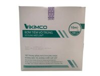 BƠM TIÊM VÔ TRÙNG SỬ DỤNG MỘT LẦN VIKIMCO 10ML/CC - KIM 23G x 1 (hộp 100 cây)