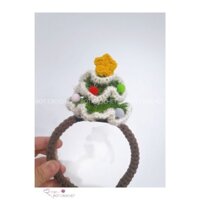 Bờm tóc Cây Thông Len xinh xắn