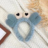 Bờm tóc Cua, Băng Đô Rửa Mặt con cua cute nhiều màu PT05 - Xanh