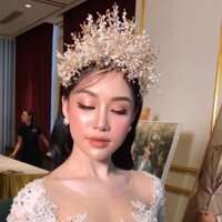 bờm vương miện pha lê