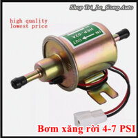 Bơm xăng lắp rời nhiên liệu xe hơi ô tô tải mô tơ 12v áp suất thấp 4 7 psi dầu D.O diesel cho chế hòa khí bình xăng con