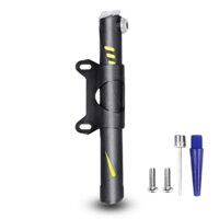 Bơm Xe Đạp Mini Treo Xe Gắn Khung Sườn Có Đế Gắn Sử Dụng Khẩn Cấp 120Psi 8 Bar Siêu Nhẹ Xy Lanh Lõi Nhôm Kèm 2 Đầu Bơm Mai Lee - Vàng