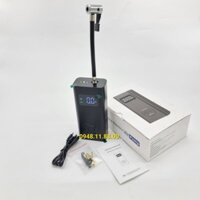 Bơm Xe Dùng Pin Tích Hợp Sạc Dự Phòng Cho Điện Thoại Và Đèn Cảnh Báo