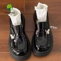 Bơm ZILUOLAN, Giày Nơ Thu Đông Mary Jane, Giày Nữ Trang Trí Mùa Xuân