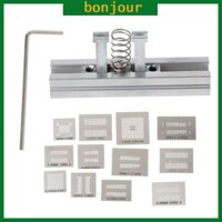 Bon 13 Chiếc Đa Năng Stencil Mẫu BGA Reballing Giá Đỡ Jig Cho DDR1 DDR2 DDR3