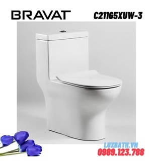 Bồn cầu 1 khối Bravat C21165XUW-3