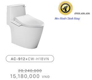Bồn cầu 1 khối Inax AC-912VN+CW-H18VN