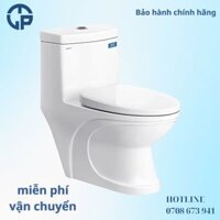 Bồn cầu 1 khối Nano Titan Viglacera V39M xả xoáy 2 cửa