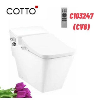 Bồn cầu 1 khối nắp điện tử Cotto C103247(CV8)