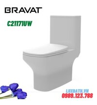 Bồn cầu 1 khối nắp êm cao cấp BRAVAT C21171UW