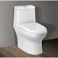 Bồn cầu 1 Khối nắp rơi êm Ceravi C504 xả nhấn