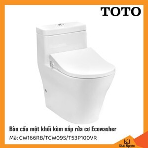 Bồn cấu 1 khối nắp rửa cơ Toto CW166RB/TCW09S/T53P100VR