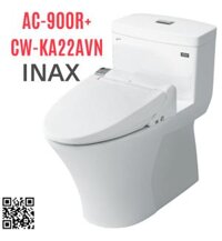Bồn Cầu 1 Khối Nắp Xịt Rửa Điện Tử Inax AC-900R+CW-KB22AVN