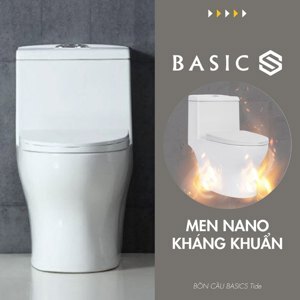 Bồn cầu 1 khối tâm xả 25cm Basic Tide