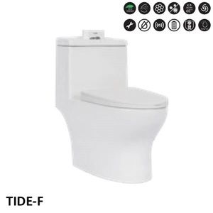 Bồn cầu 1 khối tâm xả 25cm Basic Tide