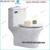 Bồn cầu 1 khối  Thiên Thanh RIVER-CK69