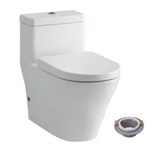 Bồn cấu 1 khối Toto CW166RB/TC384CVK/T53P100VR - nắp đóng êm