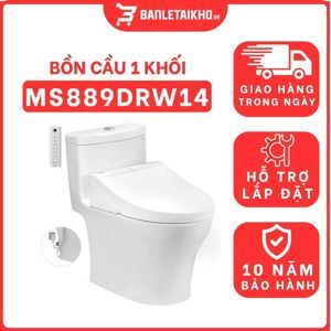 Bồn cầu 1 khối Toto MS889DRW14 Nắp Rửa Điện Tử Washlet