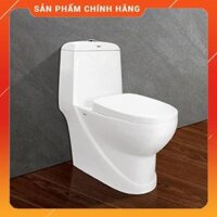 Bồn cầu 1 khối Viglacera V38 nắp êm, FREE SHIP