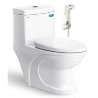 Bồn Cầu 1 Khối Viglacera V39M + Vòi Xịt VG826