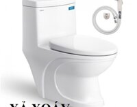 Bồn Cầu 1 khối Viglacera V39M - xả xoáy