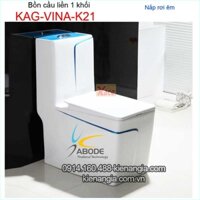 Bồn cầu 1 khối,bệt két liền giá rẻ KAG-VINA-K21