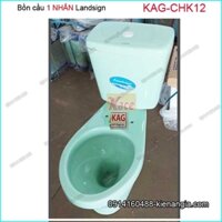 Bồn cầu 1 nhấn Landsign XANH NGỌC KAG-CHK12