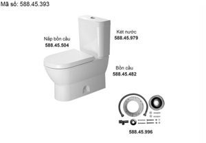 Bồn cầu 2 khối Duravit 588.45.393