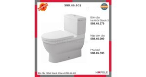 Bồn cầu 2 khối Duravit 588.46.402