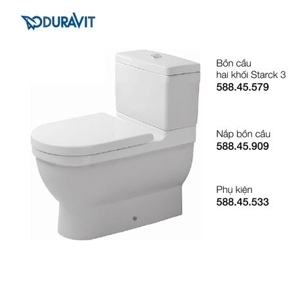 Bồn cầu 2 khối Duravit 588.46.402