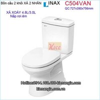 Bồn cầu 2 khối Inax,bệt két rời INAX C504VAN