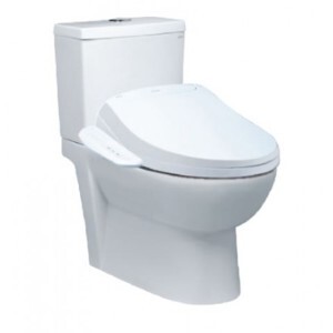 Bồn cầu 2 khối nắp điện tử Caesar CD1349/TAF400H