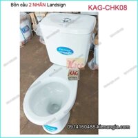 Bồn cầu 2 nhấn Landsign TRẮNG KAG-CHK08