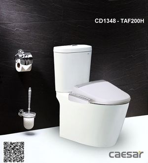 Bồn cầu Caesar CD1348+TAF200H - 2 khối