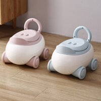 Bồn cầu cho bé đa năng có nắp đậy, bô vệ sinh cho bé có xô bên trong mẫu hoạt hình