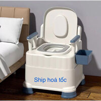 Bồn Cầu Cho Người Già ,Bô Vệ Sinh Trong Phòng, bô cho người đi lại khó khăn,bô vệ sinh có tay vịn,bô cho người bệnh