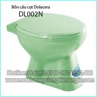 Bồn cầu cụt Dolacera giá rẻ xanh ngọc DL002N