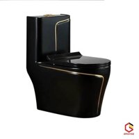 BỒN CẦU ĐEN ÁNH vàng nhập khẩu cao cấp G 822