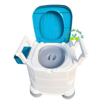 Bồn cầu di động, bô vệ sinh trong nhà loại Trung cao cấp cho người già, bà bầu, người bệnh.