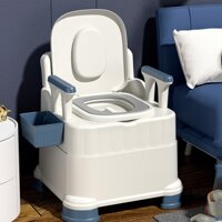 Bồn cầu di động cho người già, bà bầu , người bệnh- bô vệ sinh trong phòng chất liệu nhựa abs cao cấp có tay vịn cao cấp