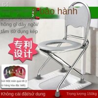 Bồn cầu gấp cho bà bầu, người già, ghế đôn, ngồi xổm, nhà vệ sinh di động, động inox