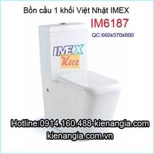 Bồn cầu Imex IM 6187 - 1 khối