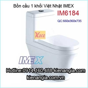 Bồn cầu Imex IM6184, 1 khối
