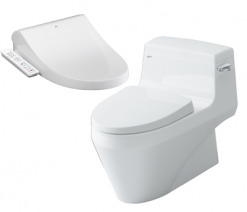 Bồn cầu Inax AC-1135 + CW-H17VN - 1 khối, nắp rửa điện tử